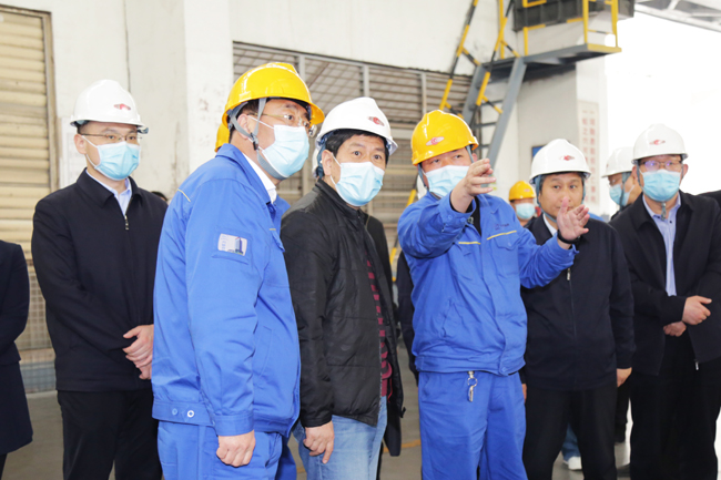 洛陽市委常委、常務(wù)副市長孫延文到萬基調(diào)研指導(dǎo)工作