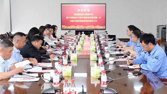 建銀國際金融有限公司執(zhí)行董事葉林一行到萬基控股集團調(diào)研